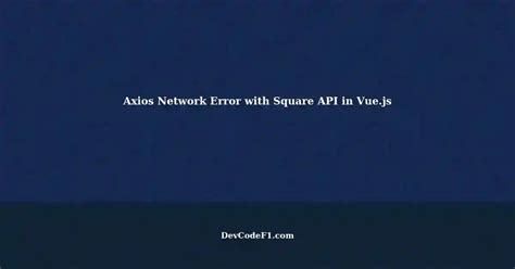 The only thing to take into account is that we're testing asynchronous behavior. . Axios network error vue